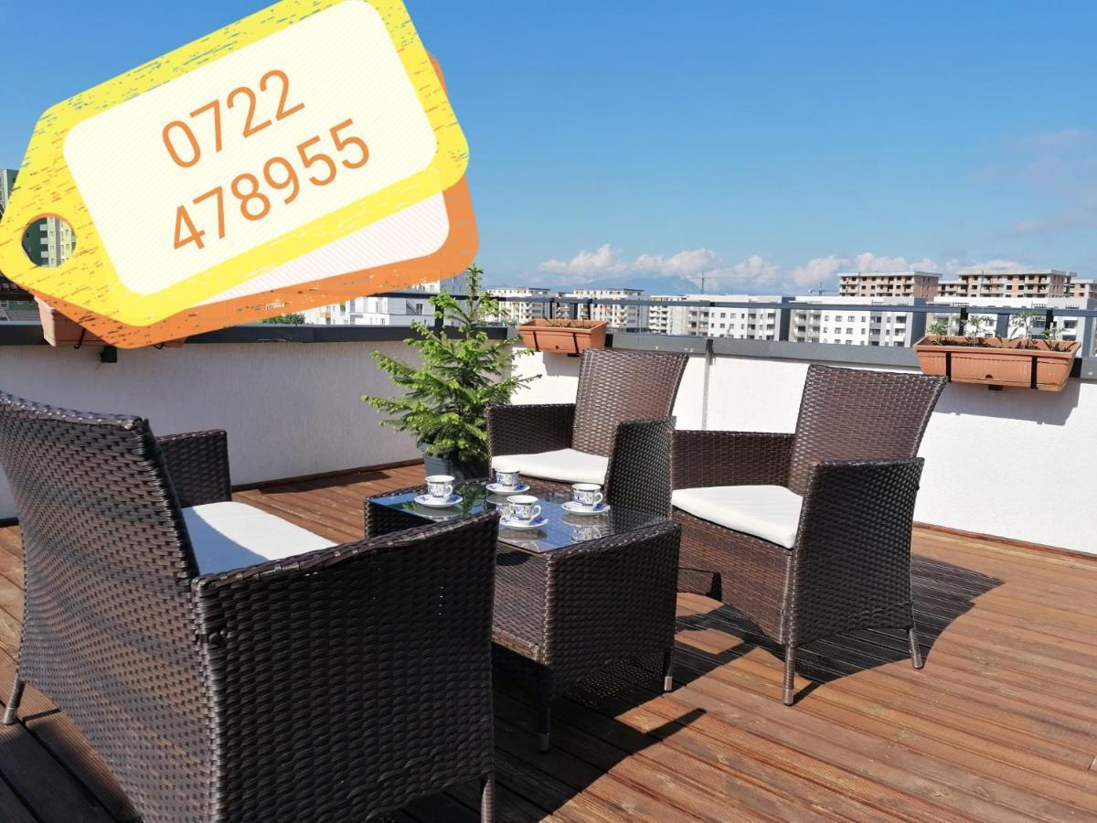 Ama Apartament Cu Terasa 50 Mp & Parcare Braşov Exterior foto